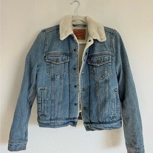Levi's White Sherpa Jacket